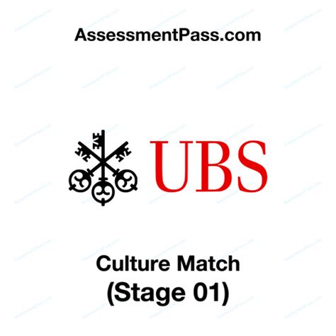 Ubs culture match assessment. . Ubs cultural match assessment